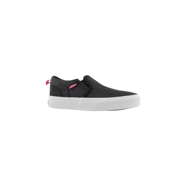 Vans “Asher” Sparkly Black Sneakers - Toddler’s Size 6 - Picture 1 of 4